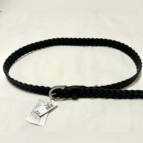 GAP Woven Vegan Leather Belt Size Large NWT - Picture 4 of 4